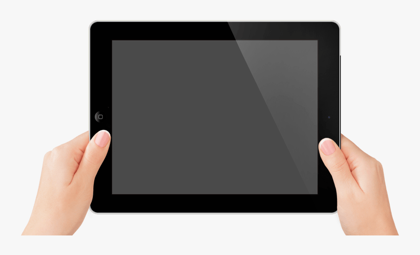 Hands Holding Tablet - Tab In Hand Png, Transparent Png, Free Download