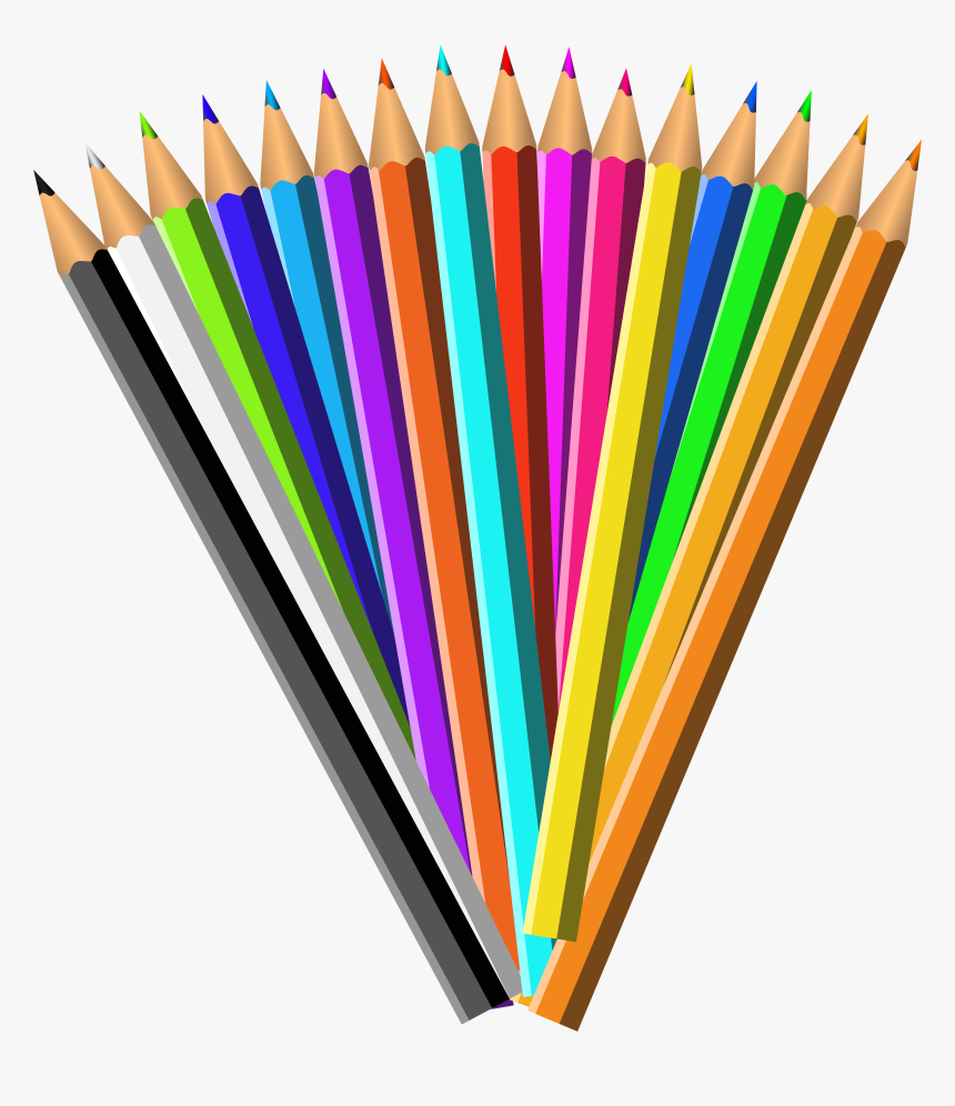 Pencil Clip Art - Colour Pencil Clipart Png, Transparent Png, Free Download
