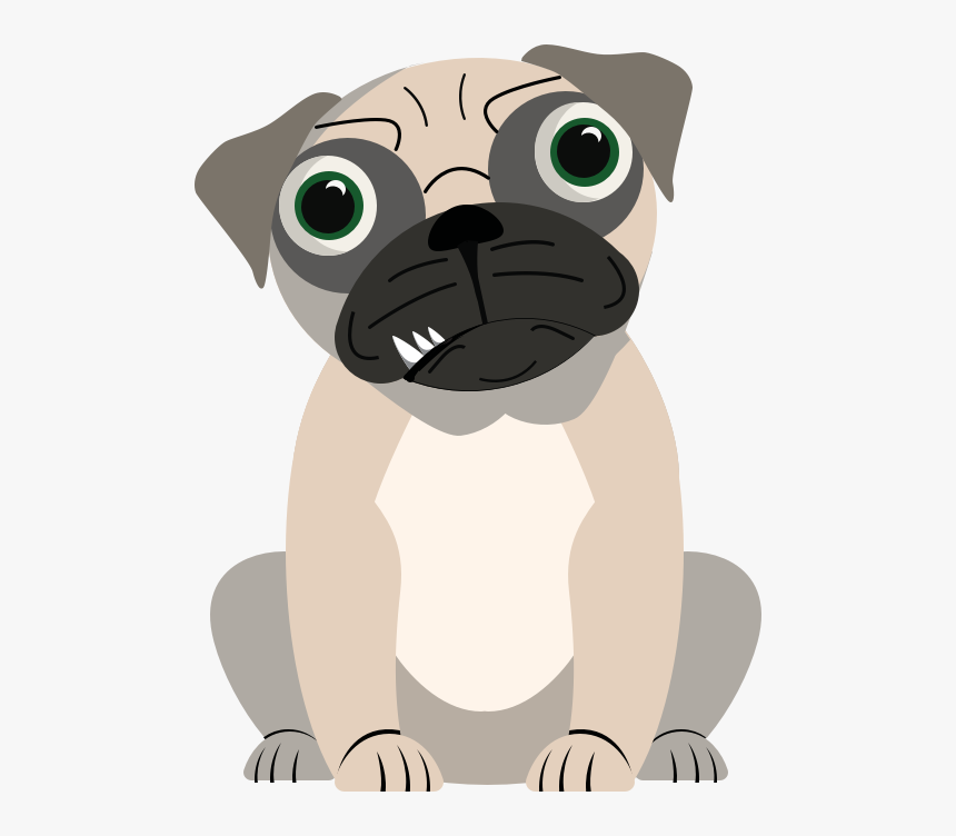 Meanpug - Pug, HD Png Download, Free Download