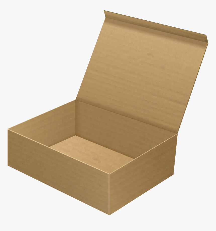 Open Cardboard Box Clip Art Png Image, Transparent Png, Free Download