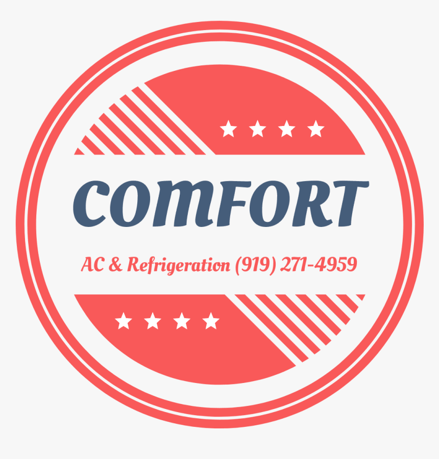 Comfort Ac & Refrigeration - Circle Png Logo Design, Transparent Png, Free Download