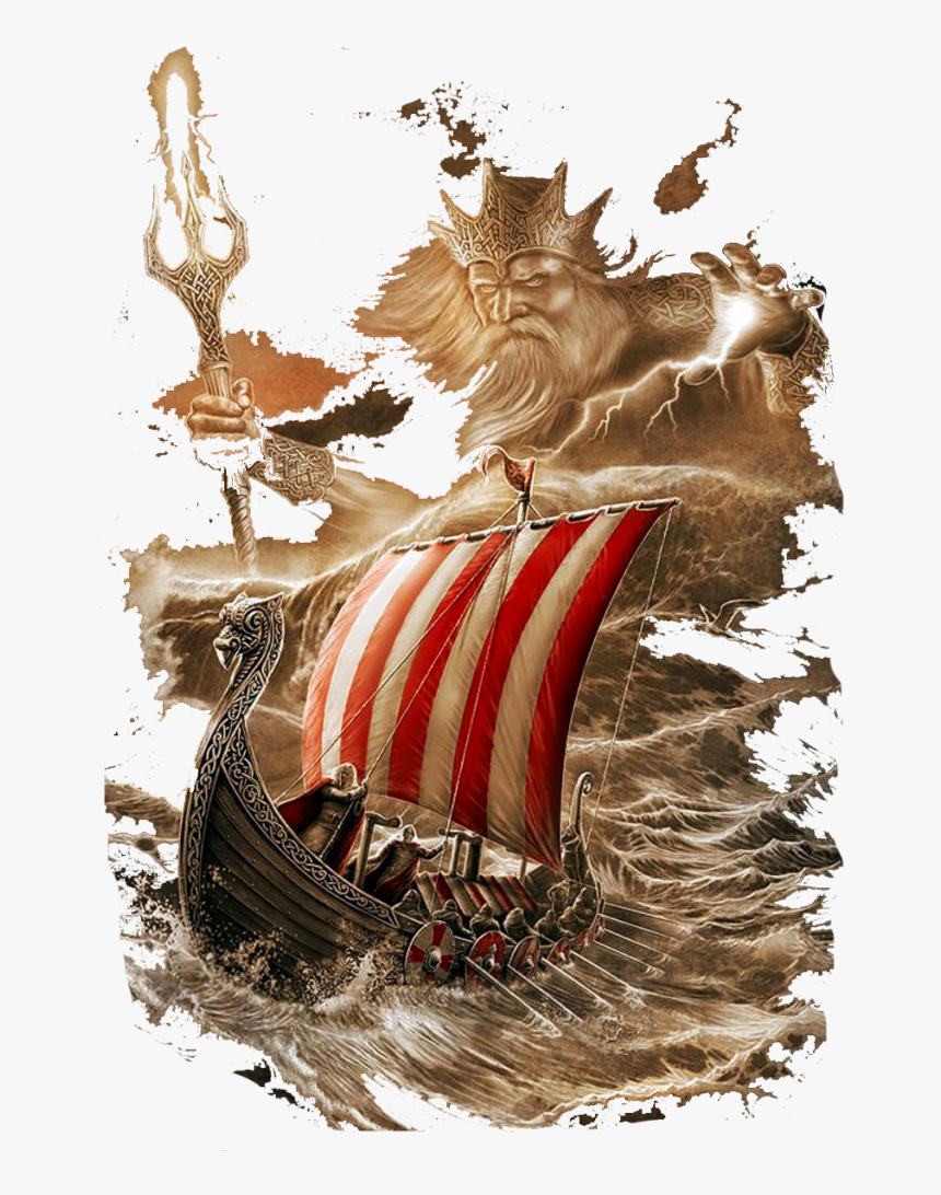 Full Back Viking Ship Tattoo, HD Png Download, Free Download