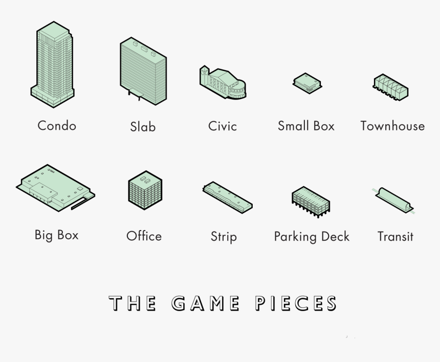 Mall Clipart Small Strip - Game Pieces Buildings, HD Png Download, Free Download