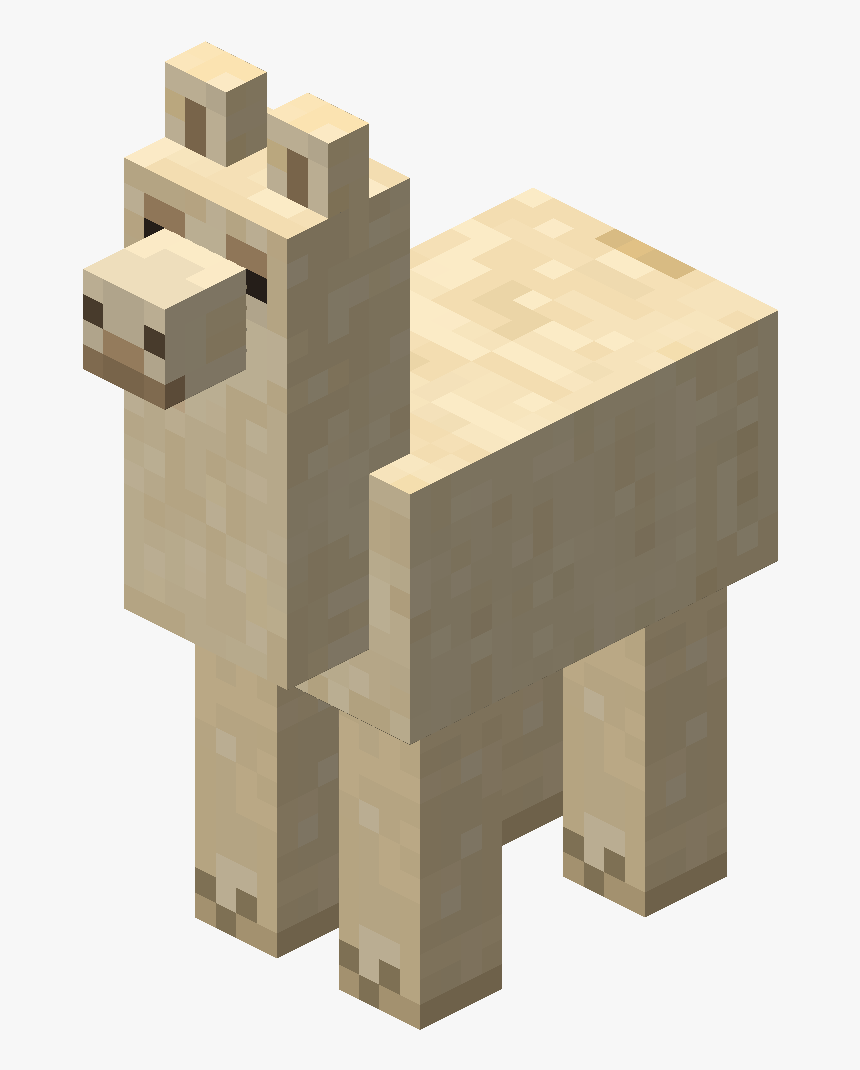 Cremefarbenes Lama - Minecraft Llama, HD Png Download, Free Download