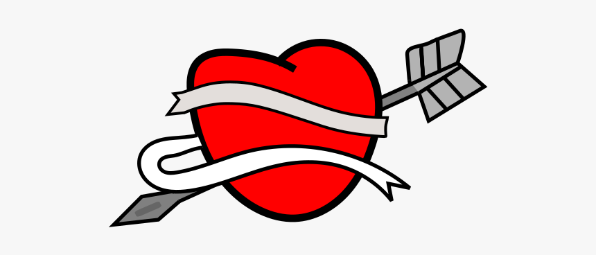 Heart With Arrow Clipart, HD Png Download, Free Download