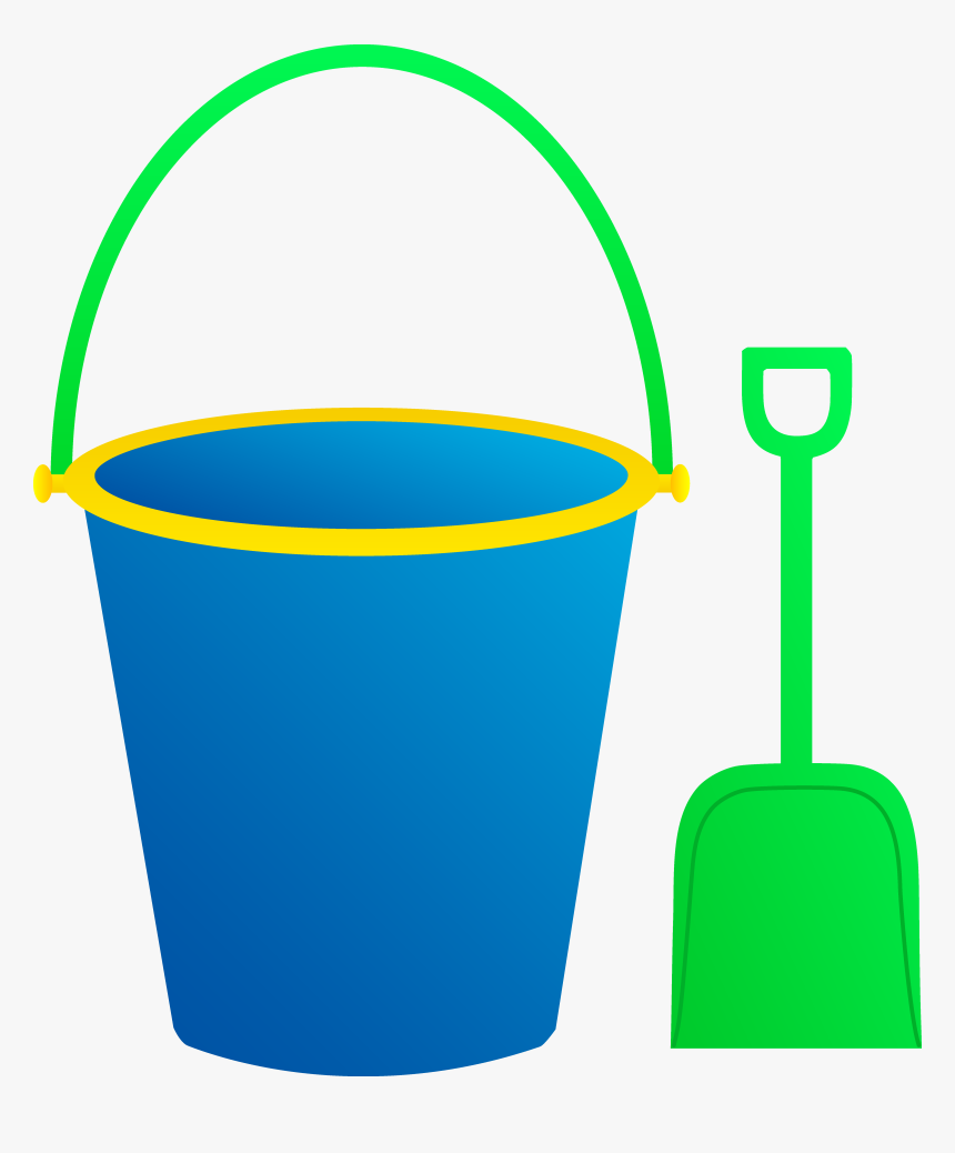 Summer Clipart Sand Toy - Sand Bucket And Shovel Clipart, HD Png Download, Free Download