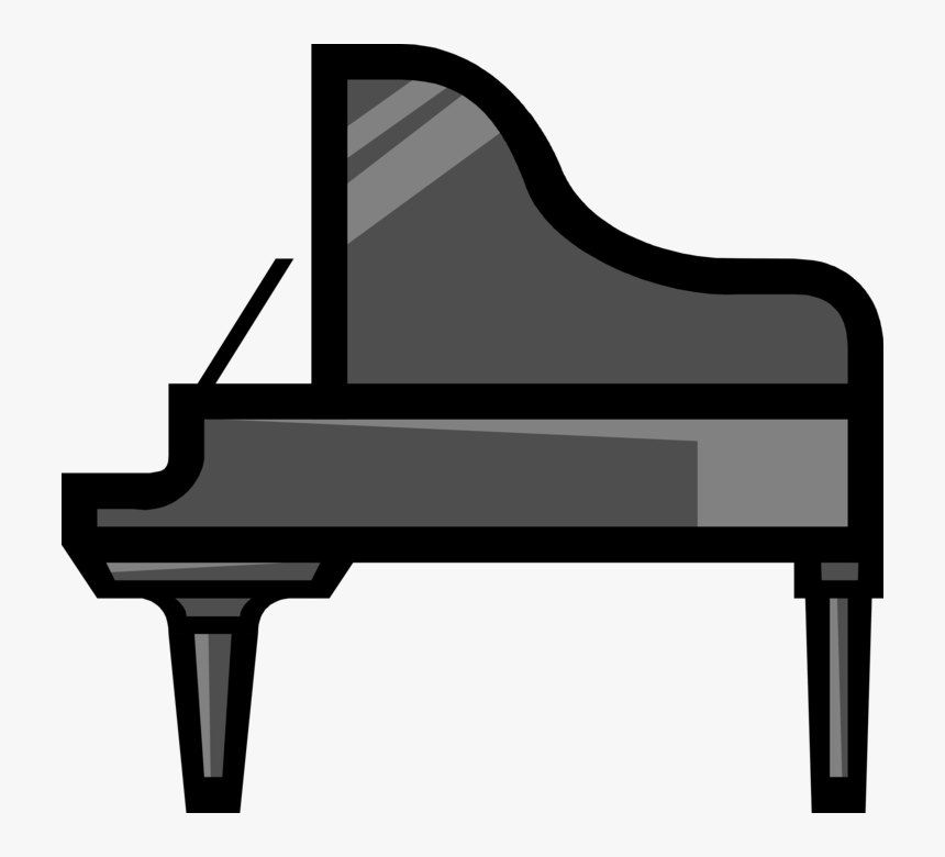 Vector Illustration Of Grand Piano Keyboard Musical, HD Png Download, Free Download