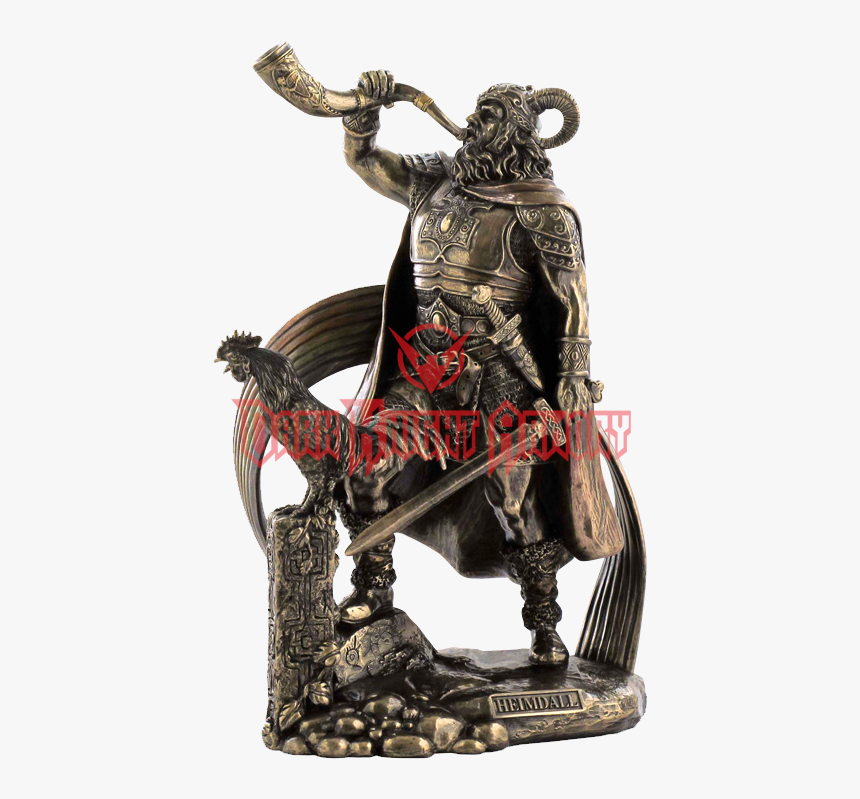 Norse God Heimdall Bronzed Finish Statue By Veronese - Heimdall Norse God, HD Png Download, Free Download