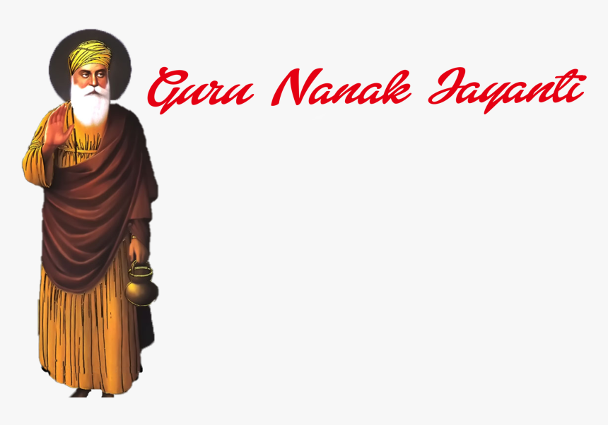 Guru Nanak Jayanti Png Free Images - Guru Nanak Dev Ji, Transparent Png, Free Download