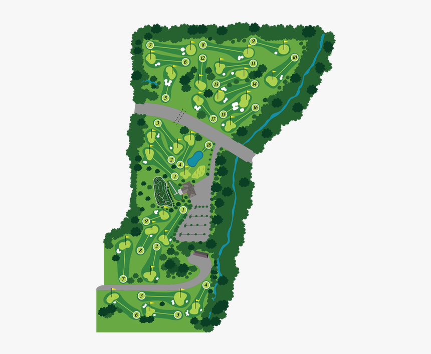 Picture - Eagle Landing Golf Course Layout, HD Png Download, Free Download