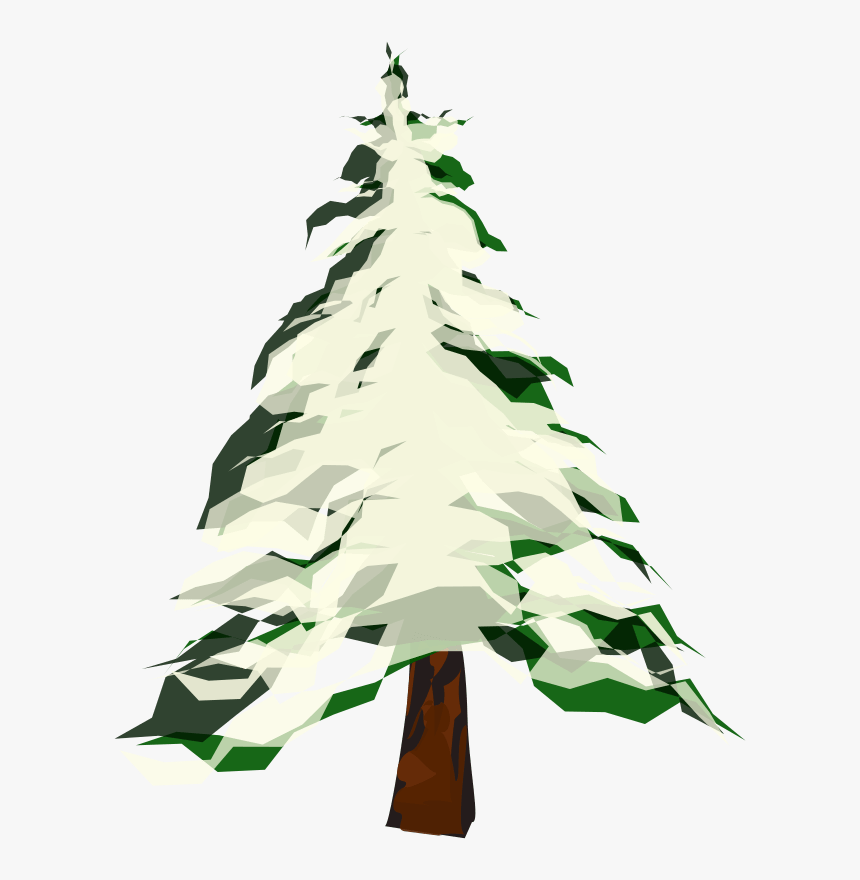 Pine Tree Computer Icons Fir Oak - Cartoon Winter Tree Transparent, HD Png Download, Free Download