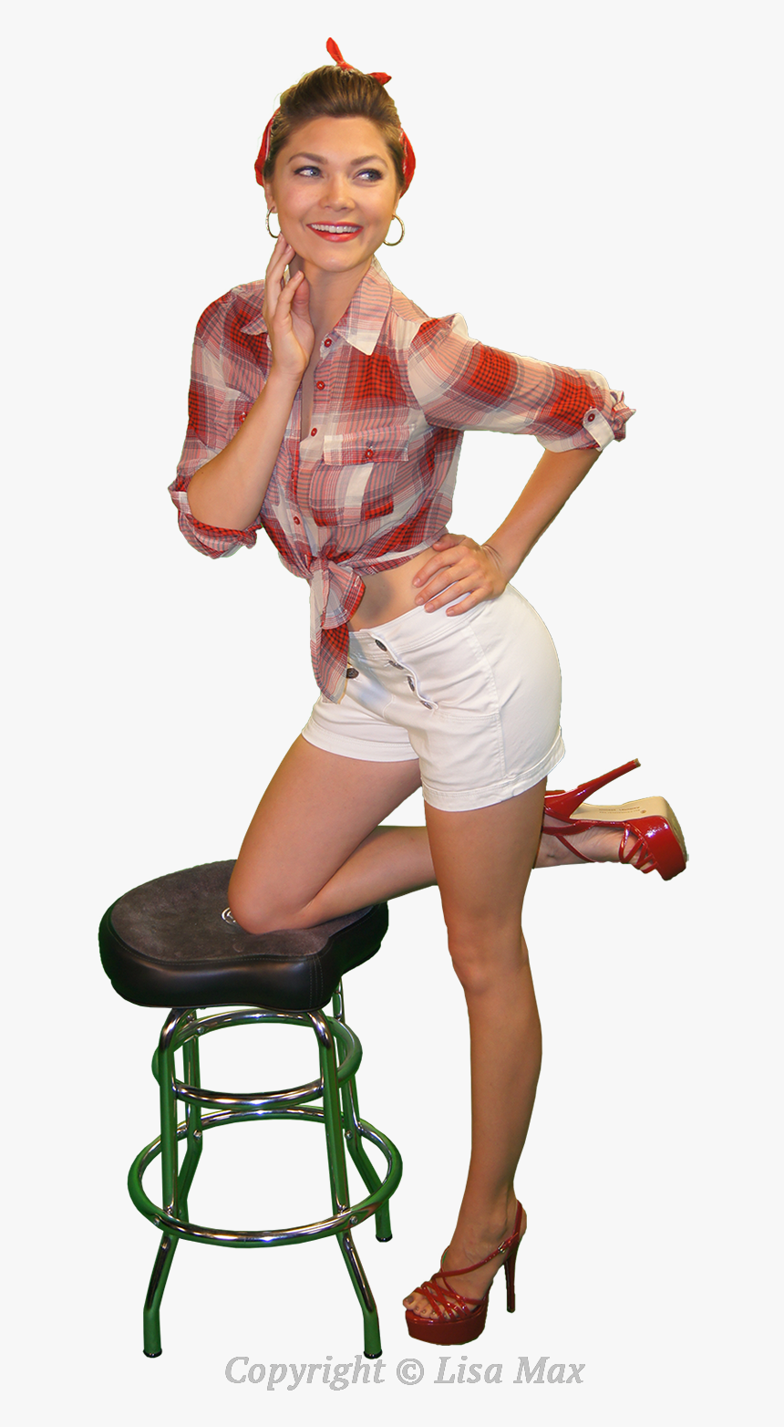 Pin Up Girls - Chair, HD Png Download, Free Download