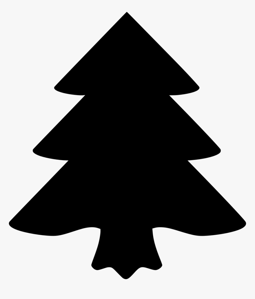 Plain Christmas Tree Cartoon, HD Png Download, Free Download