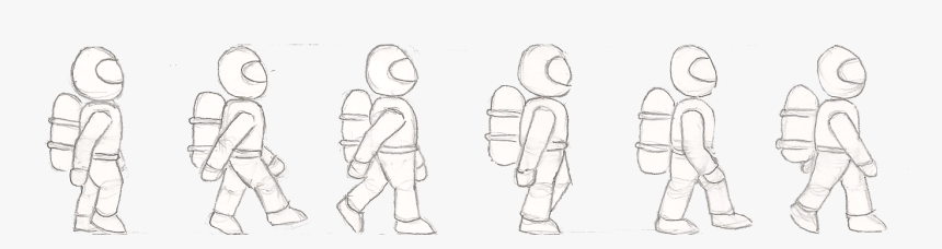 Astronaut Spritesheet - Astronaut 2d Sprite, HD Png Download, Free Download