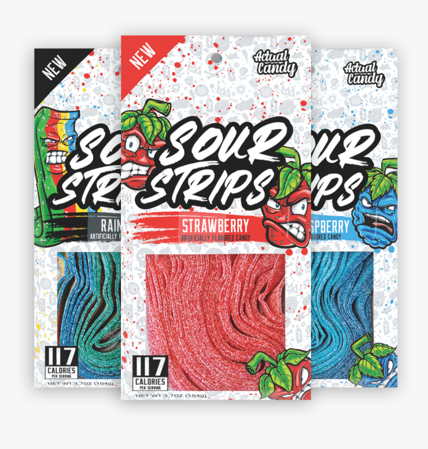 Sour Strips Candy, HD Png Download, Free Download