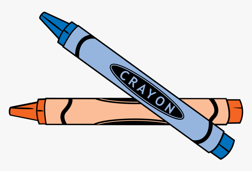 Writing Implement,line,wing - Crayon Clipart, HD Png Download, Free Download