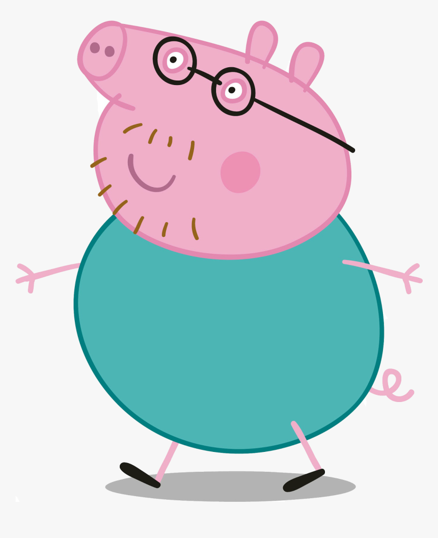 Peppa Papai Pig Png - Daddy Pig, Transparent Png, Free Download