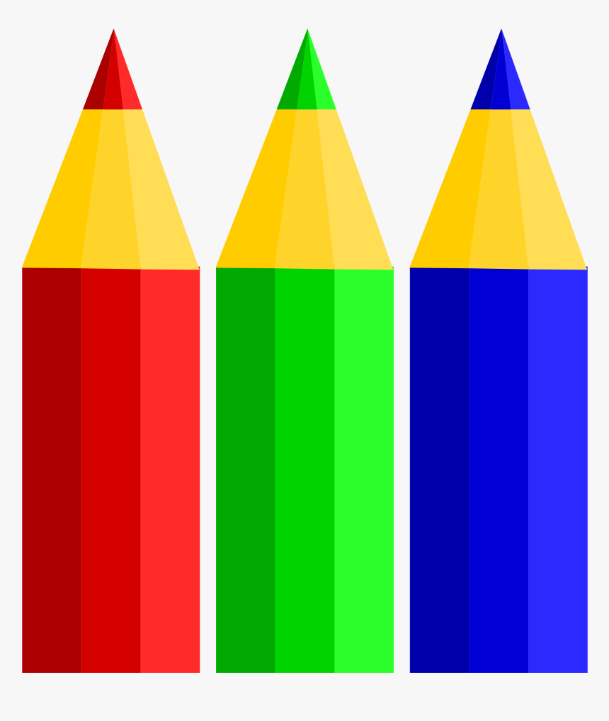 Clip Art Coloured Pencils - Pencils Clip Art, HD Png Download, Free Download