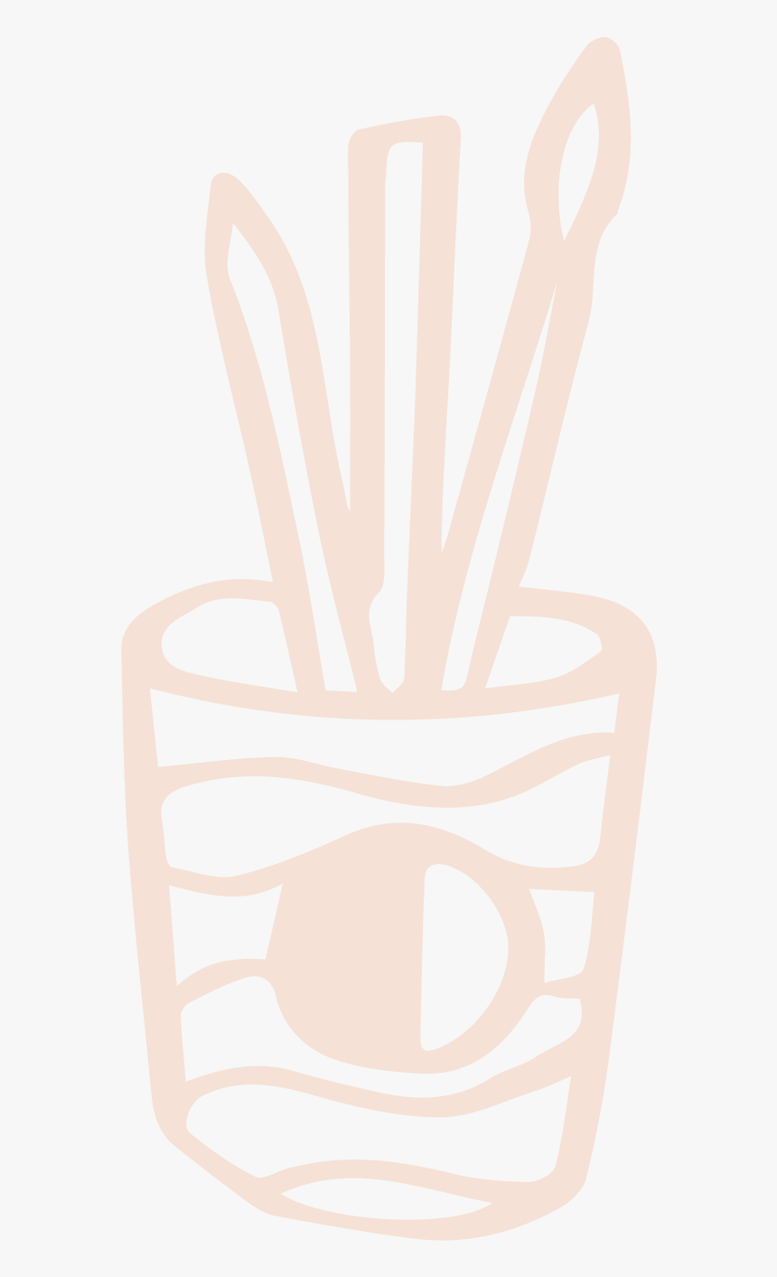Pencil Cup Light Pink@3x - Illustration, HD Png Download, Free Download
