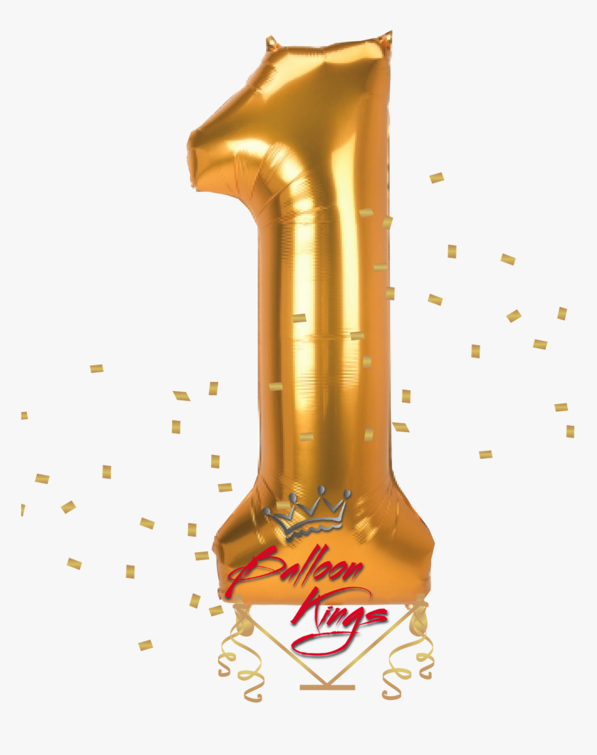 Gold Jumbo Number - Balloon, HD Png Download, Free Download