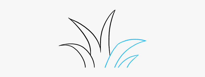 How To Draw Grass - Line Art, HD Png Download, Free Download