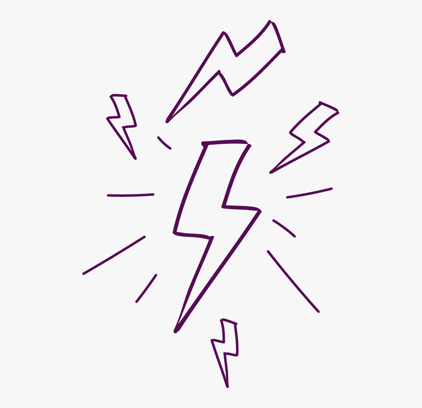 Drawing Lightning Bolt Transparent, HD Png Download, Free Download