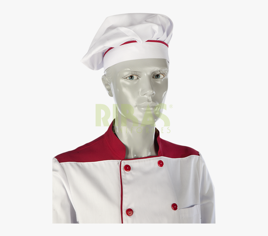 Gorro Chef Blanco Vivo Burdeos - Costume Hat, HD Png Download, Free Download