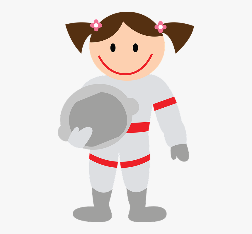 Clip Art Girl Astronaut, HD Png Download, Free Download