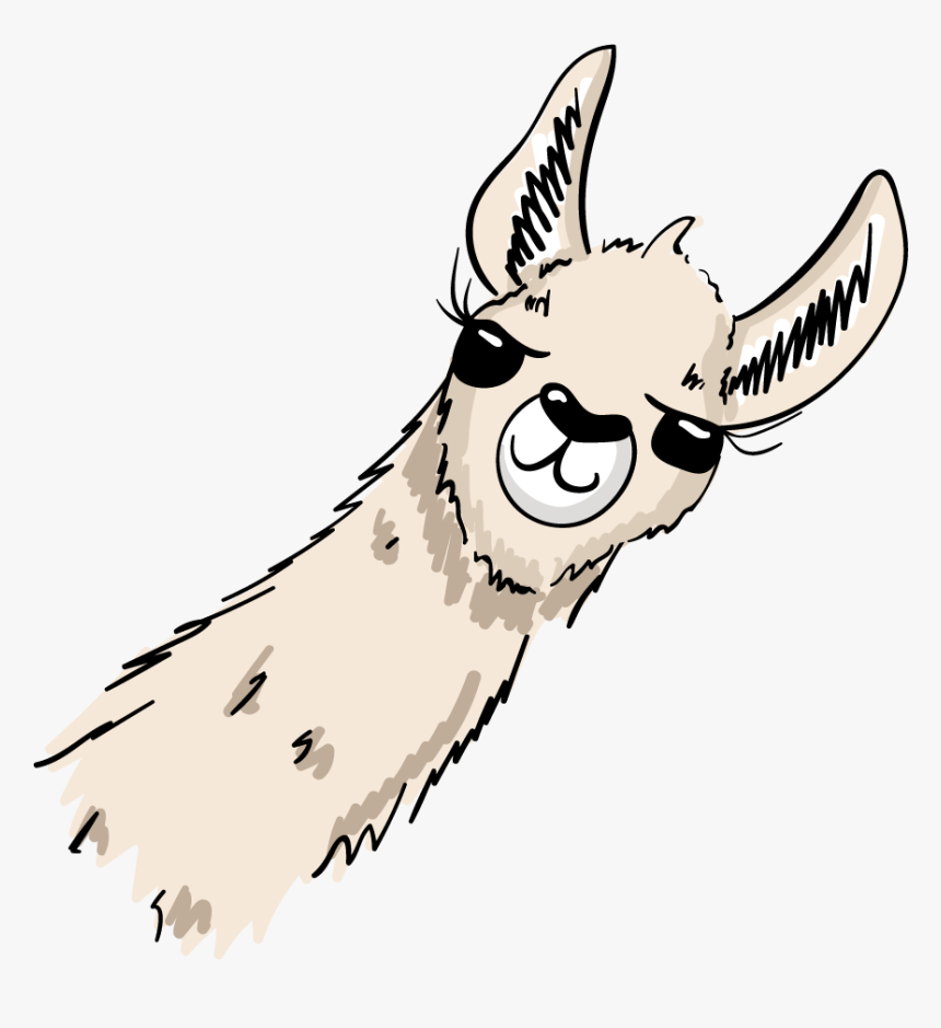 #freetoedit #ftesticker #lama #overlaysticker #cute - Clipart Llama Head Ca...