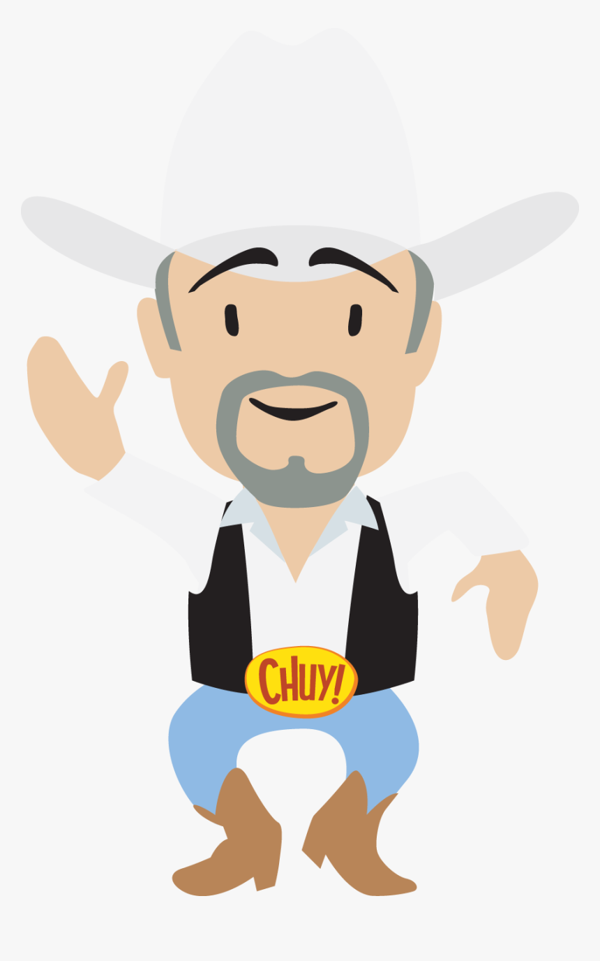Chuy White Shirt And White Hat - Shirt, HD Png Download, Free Download