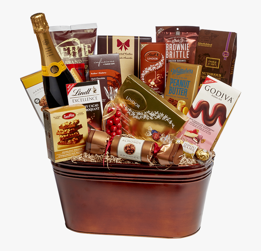 Signature Sweets With Champagne - Gift Basket, HD Png Download, Free Download
