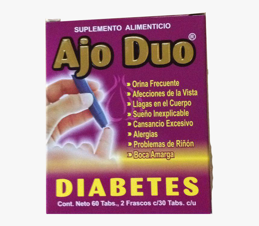 Ajo Duo Diabetes - Capsulas De Ajo Para Diabetes, HD Png Download, Free Download