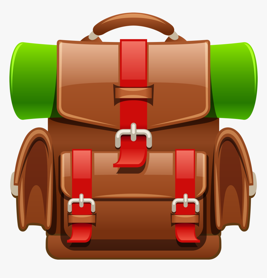 Tourist Backpack Clipart Image - Backpack Png Clipart, Transparent Png, Free Download