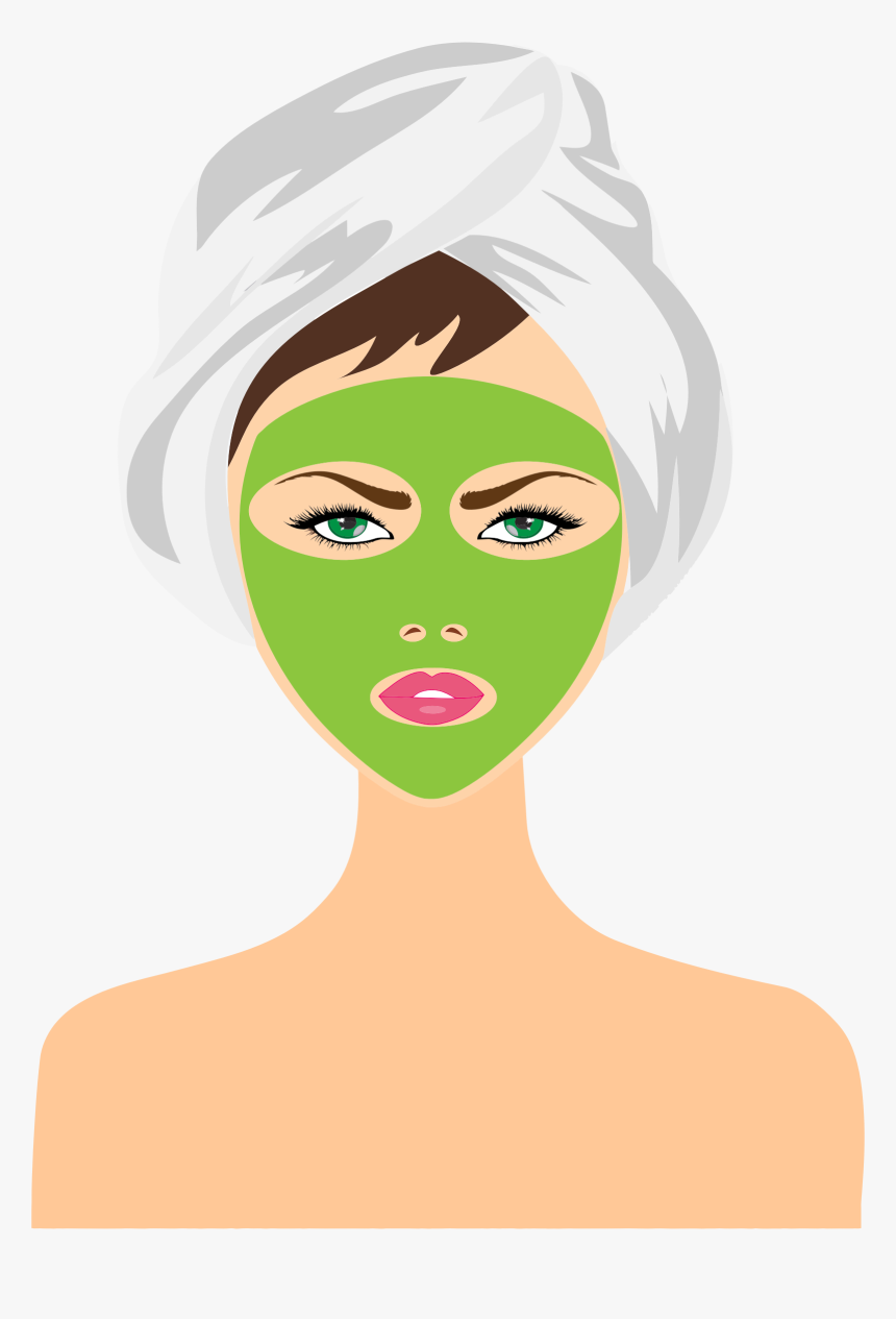 Beauty, Comic Characters, Facial, Female, Sketch, Spa - Face Mask Clipart Transparent, HD Png Download, Free Download