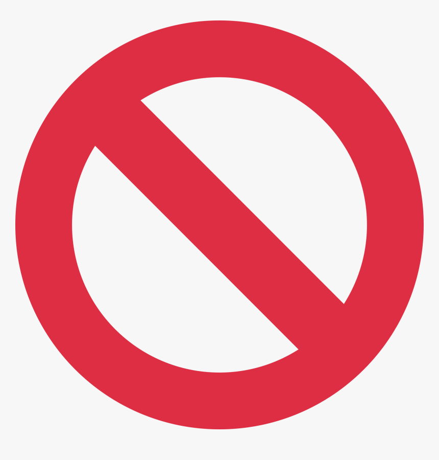 No Entry Sign - Simbolo Bloqueio, HD Png Download, Free Download