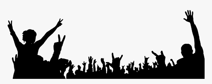 Silhouette Concert Rock Hd Image Free Png Clipart - Concert Vectors, Transparent Png, Free Download