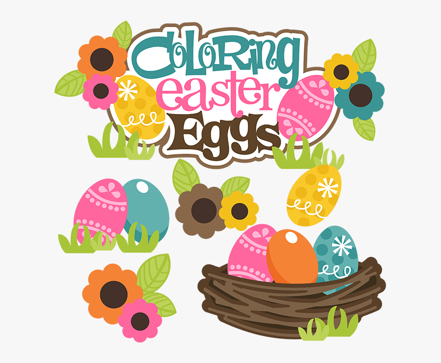 Easter Egg Coloring Clip Art, HD Png Download, Free Download
