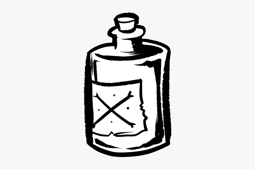 A Bottle - Line Art, HD Png Download, Free Download