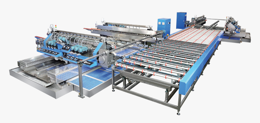 Hiseng Hsd Glass Straight Line Double Edger Line - Assembly Line, HD Png Download, Free Download