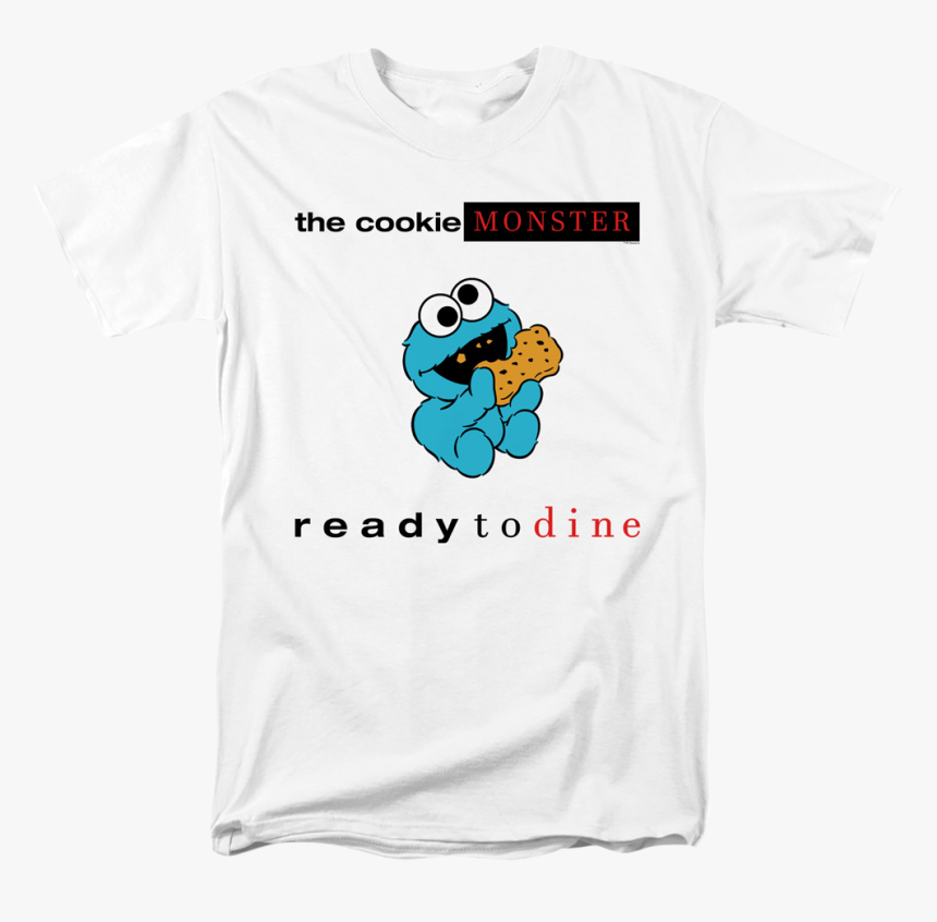 Cookie Monster Ready To Dine Sesame Street T-shirt - Girl Scout Cookies Shirt, HD Png Download, Free Download