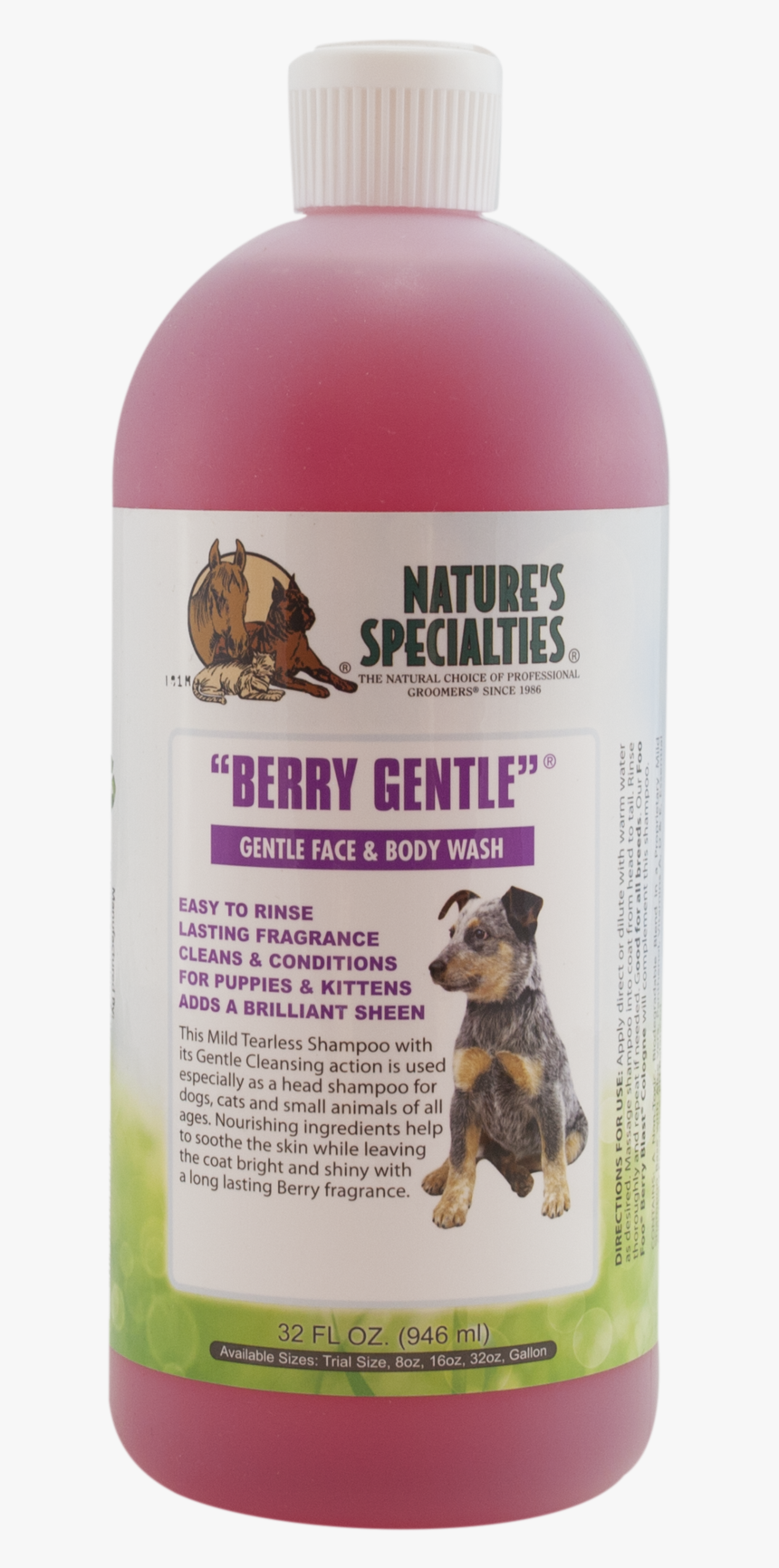 Berry Gentle® Tearless For Dogs & Cats"
 Data-zoom="//cdn - Berry Gentle Tearless, HD Png Download, Free Download