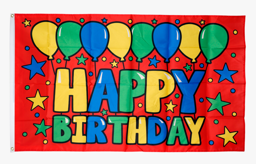 Happy Birthday Red Flag - Balloon, HD Png Download, Free Download