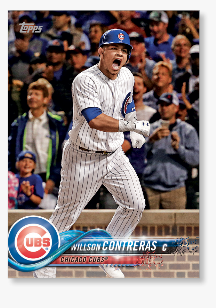 Contreras Chicago Cubs Jersey Png - Contreras 2018 Baseball Cards, Transparent Png, Free Download