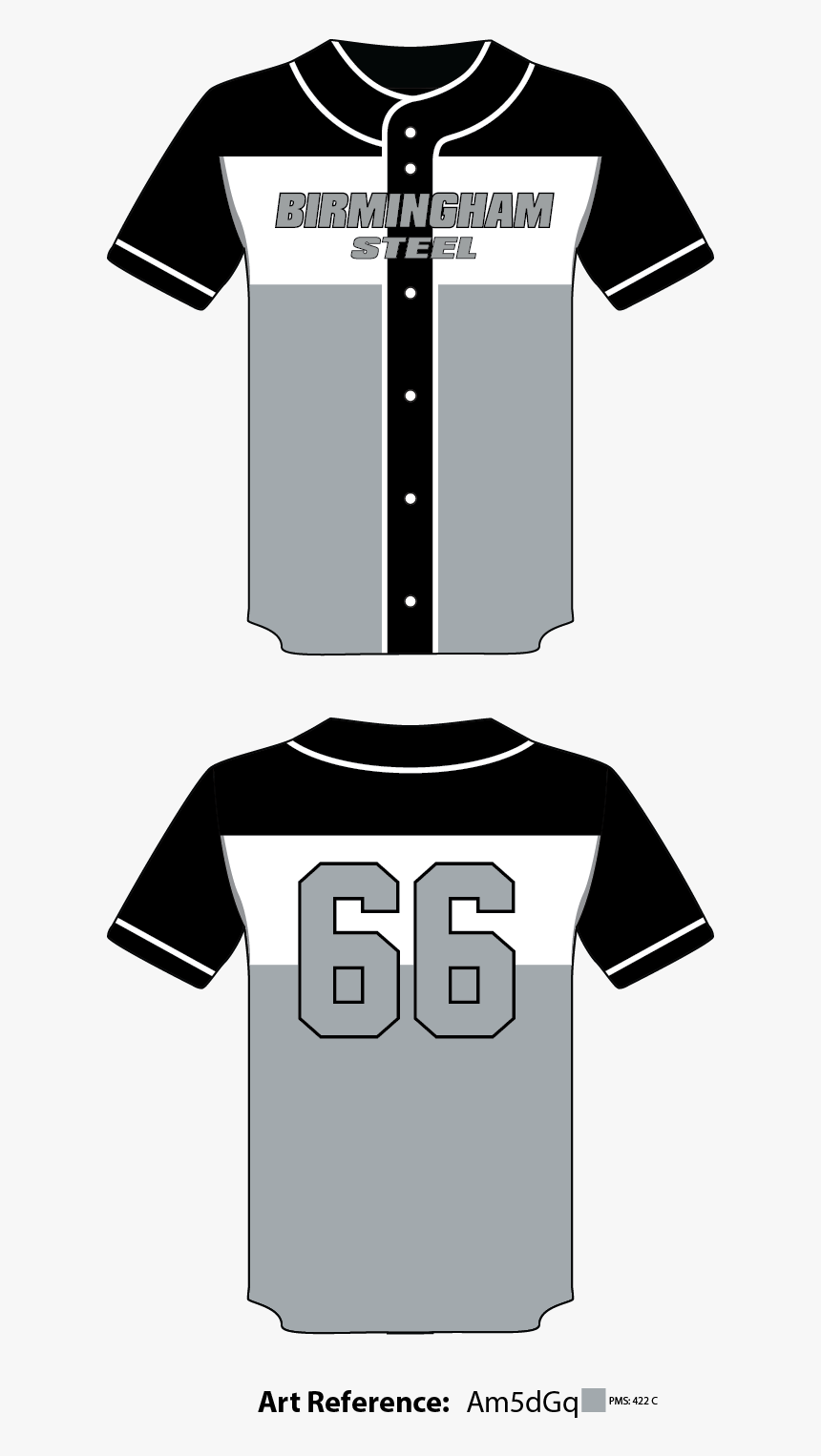 Birmingham Steel Full Button Baseball Jersey - Active Shirt, HD Png Download, Free Download