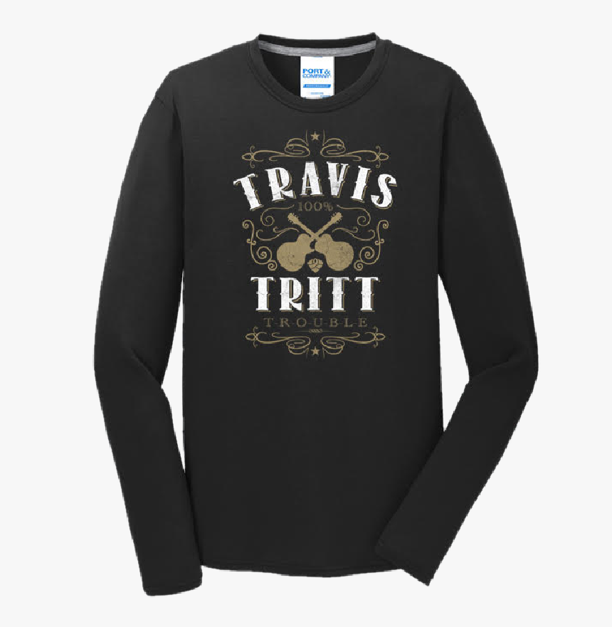 Travis Tritt Long Sleeve Black Tee"
 Title="travis - T Shirt Judgement House, HD Png Download, Free Download