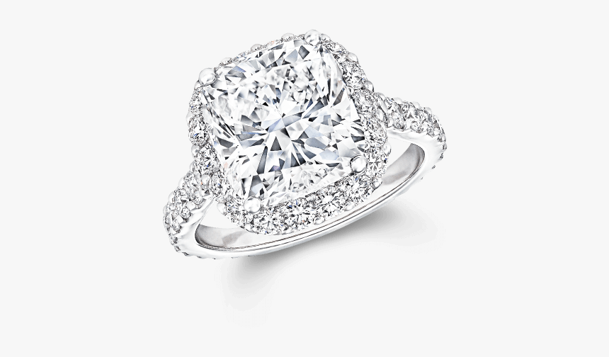 A Graff Cushion Cut Icon Engagement Ring - Graff Icon, HD Png Download, Free Download