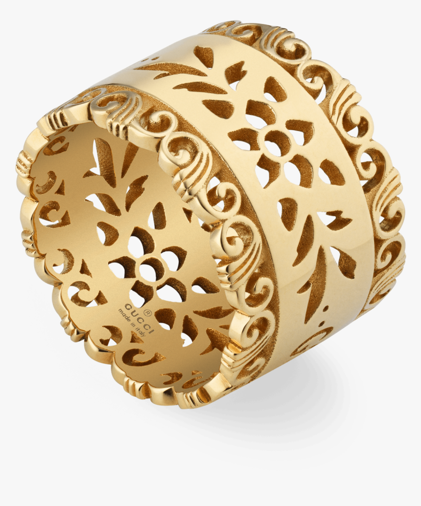 Icon Blooms 14mm Ring - Gucci Ring Women Gold, HD Png Download, Free Download