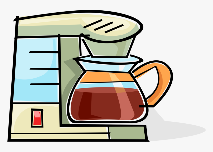 Vector Illustration Of Kitchen Coffee Pot, Coffeemaker,, HD Png Download, Free Download