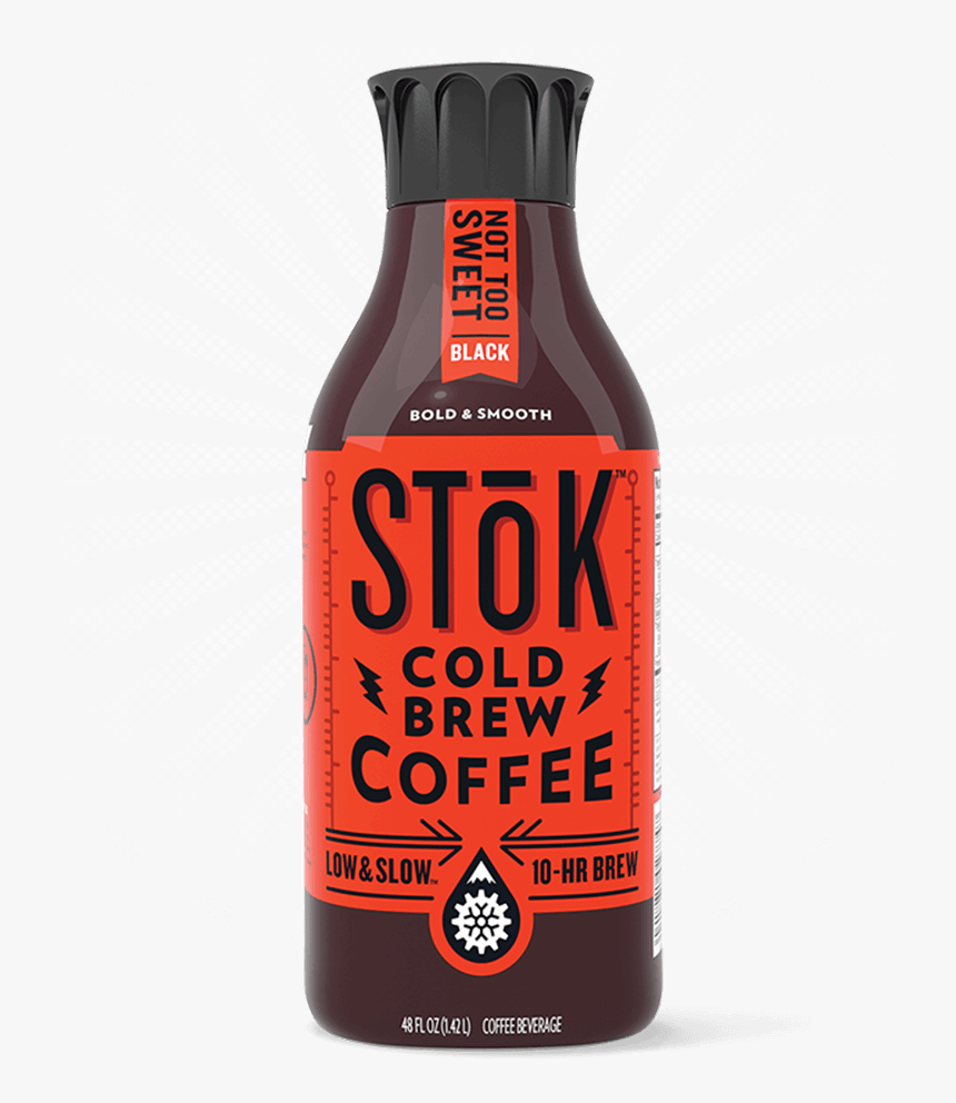 Stōk Not Too Sweet Black Cold Brew Coffee 48 Oz - Stok Iced Coffee, HD Png Download, Free Download