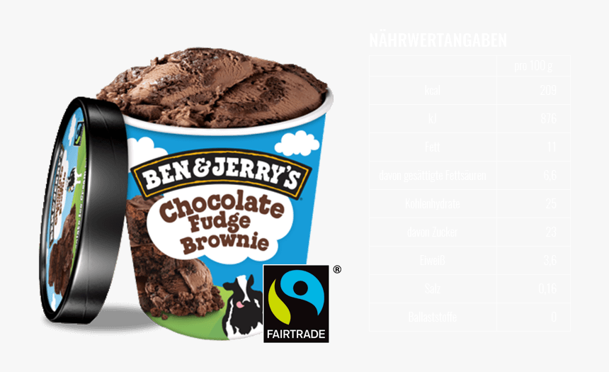Ben & Jerry"s Chocolate Fudge Brownie Eis - Ben And Jerry's Chocolate Fudge Brownie, HD Png Download, Free Download